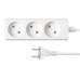 Сетевой удлинитель 2E 3 розетки, 3м (2E-U03M3)