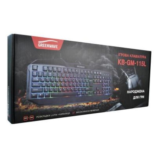 Клавиатура Greenwave KB-GM-115L Black (R0015183)