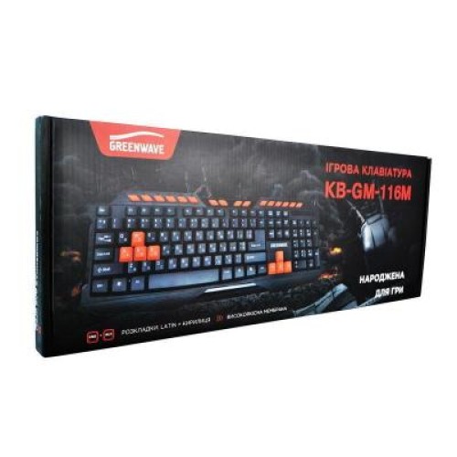 Клавиатура Greenwave KB-GM-116M Black (R0015184)