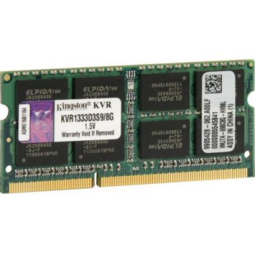 Модуль памяти для ноутбука SoDIMM DDR3 8GB 1333 MHz Kingston (KVR1333D3S9/8G) Модуль памяти для ноутбука SoDIMM DDR3 8GB 1333 MHz Kingston (KVR1333D3S9/8G)