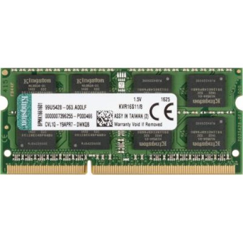 Модуль памяти для ноутбука SoDIMM DDR3 8GB 1600 MHz Kingston (KVR16S11/8) Модуль памяти для ноутбука SoDIMM DDR3 8GB 1600 MHz Kingston (KVR16S11/8)