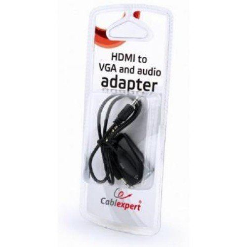 Переходник HDMI в VGA и стерео-аудио Cablexpert (AB-HDMI-VGA-02)
