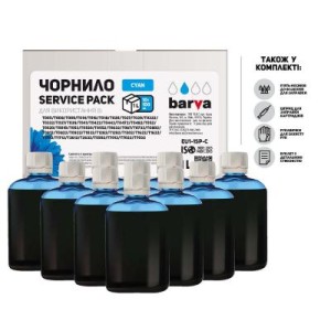 Чернила Barva Epson Universal №1 Cyan 10x100мл ServicePack (EU1-1SP-C)