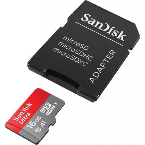 Карта памяти SanDisk 16GB microSDHC class 10 UHS-I A1 Ultra (SDSQUAR-016G-GN6IA)