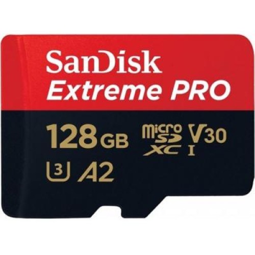 Карта памяти SanDisk 128GB microSDXC class 10 UHS-I U3 A2 Extreme Pro (SDSQXCY-128G-GN6MA) Карта памяти SanDisk 128GB microSDXC class 10 UHS-I U3 A2 Extreme Pro (SDSQXCY-128G-GN6MA)