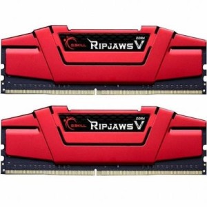 Модуль памяти для компьютера DDR4 16GB (2x8GB) 3000 MHz RipjawsV Red G.Skill (F4-3000C16D-16GVRB)