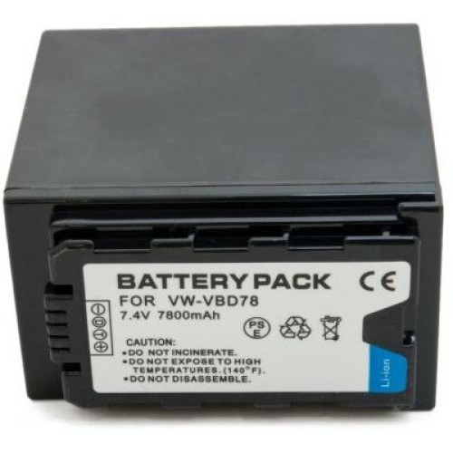 Аккумулятор к фото/видео Extradigital Panasonic VW-VBD78, Li-ion, 7.4V, 7800mAh (BDP2694)