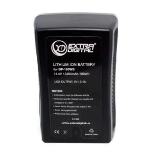 Аккумулятор к фото/видео Extradigital Sony BP-190WS, Li-ion, 14.8V, 13200 mAh (BDS2695)