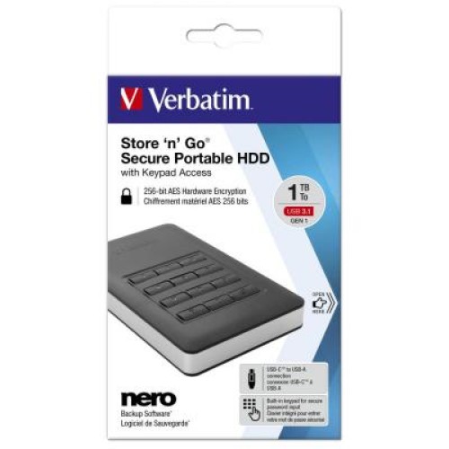 Внешний жесткий диск 2.5" 1TB Verbatim (53401)