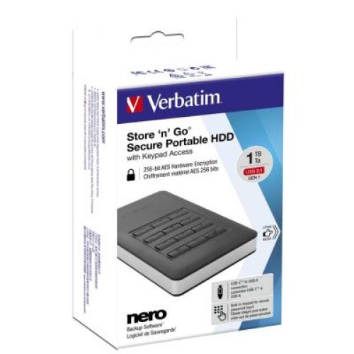 Внешний жесткий диск 2.5" 1TB Verbatim (53401)