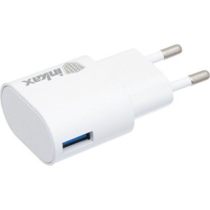 Зарядное устройство Inkax CD-08 + Type-C cable 1USB 1A White (F_62259)
