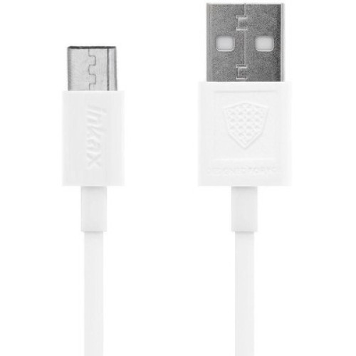 Зарядное устройство Inkax CD-08 + Type-C cable 1USB 1A White (F_62259)