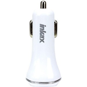 Зарядное устройство Inkax CD-12 Car charger + Type-C cable 2USB 2.1A White (F_72207)