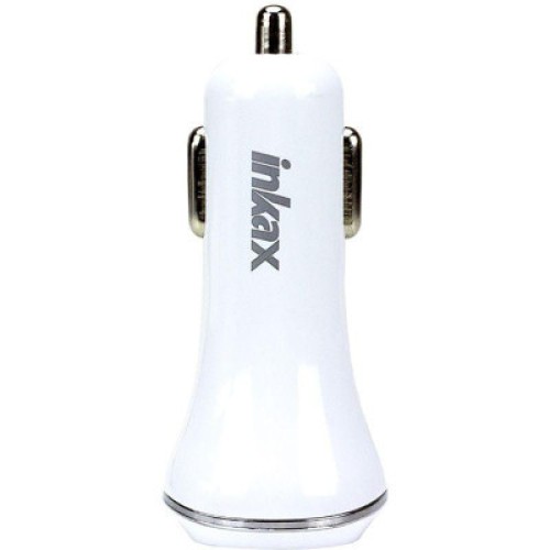 Зарядное устройство Inkax CD-12 Car charger + Type-C cable 2USB 2.1A White (F_72207)