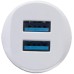 Зарядное устройство Inkax CD-12 Car charger + Type-C cable 2USB 2.1A White (F_72207)