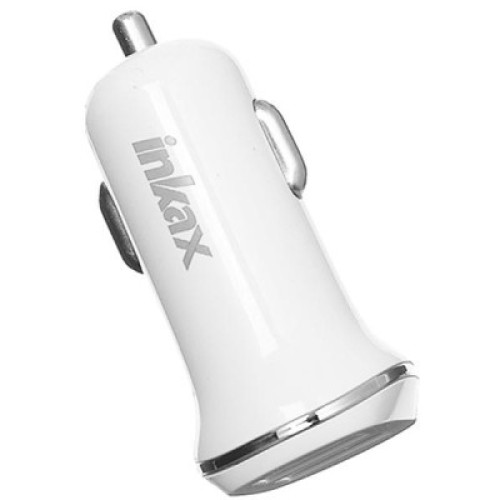 Зарядное устройство Inkax CD-12 Car charger + Type-C cable 2USB 2.1A White (F_72207)
