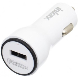 Зарядное устройство Inkax CD-22 Car charger + Type-C cable 1USB 2.1A White (F_72210)