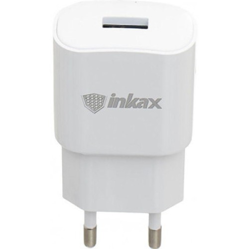 Зарядное устройство Inkax CD-27 Travel charger + Type-C cable 1USB 2.1A White (F_72214)