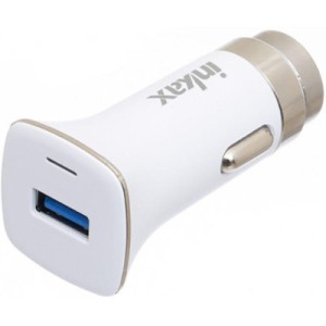 Зарядное устройство Inkax CD-30 Car charger + Micro cable 1USB 3A White (F_72212)