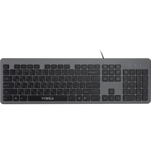 Клавиатура Vinga KB735 black-grey