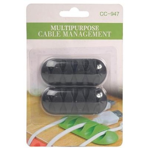 Держатель для кабеля PowerPlant CC-947 (Black) * 2 (CA910434)