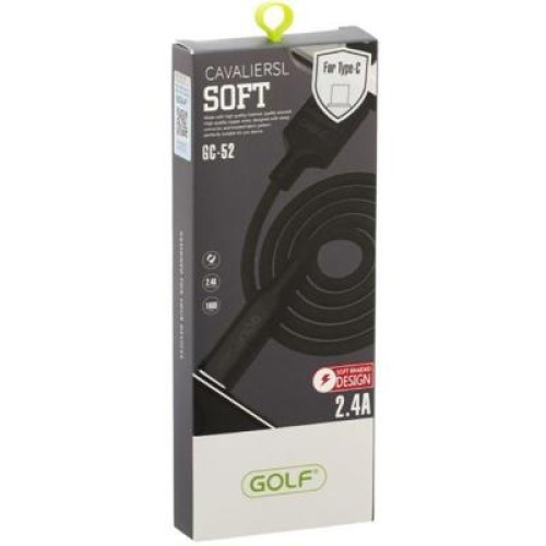 Дата кабель USB 2.0 AM to Type-C 1.0m GC-52T Black Golf (F_56836)