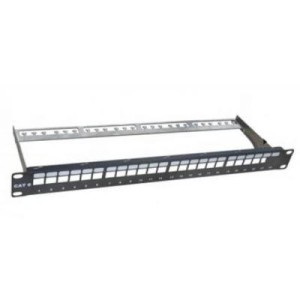 Патч-панель Hypernet 19" 1U 24 порта, наборная, с менеджером кабеля (PP-M24-STP)
