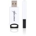 USB флеш накопитель eXceleram 64GB H2 Series White/Black USB 2.0 (EXU2H2W64)