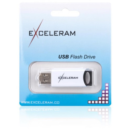 USB флеш накопитель eXceleram 64GB H2 Series White/Black USB 2.0 (EXU2H2W64)