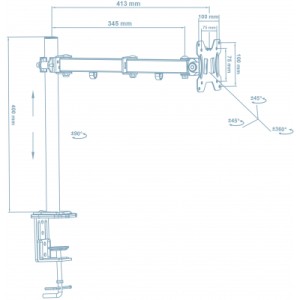Кронштейн Walfix DM-300B