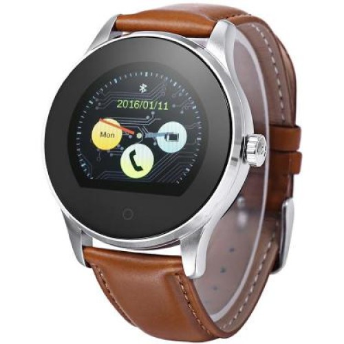 Смарт-годинник UWatch K88H Brown Leather Strap (F_59769)