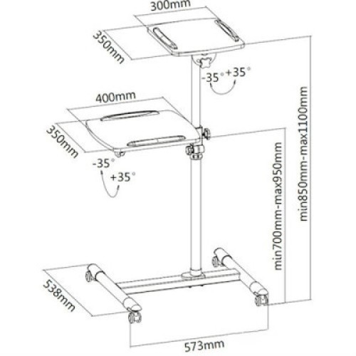 Стол проекционный ITech TS-6