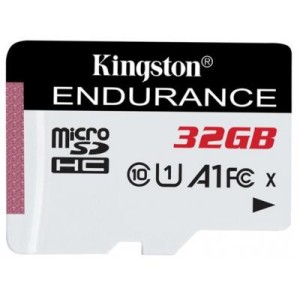 Карта пам'яті Kingston 32GB microSD class 10 UHS-I U1 A1 High Endurance (SDCE/32GB)