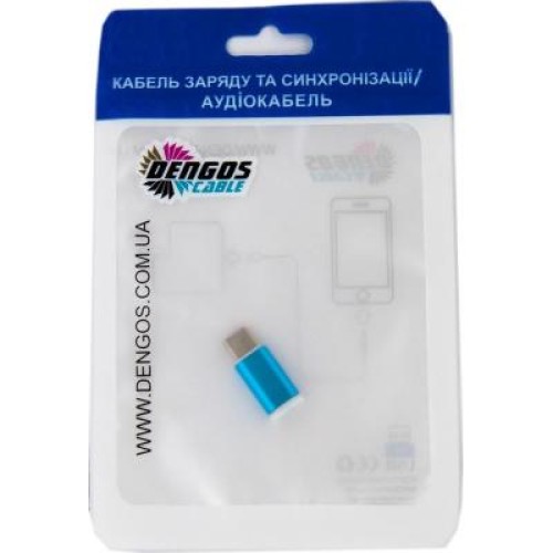 Переходник micro-USB -Type C Dengos (ADP-007)