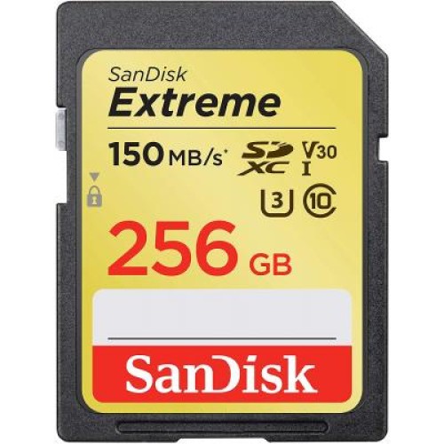 Карта памяти SanDisk 256GB SDXC class 10 UHS-I U3 Extreme (SDSDXV5-256G-GNCIN)