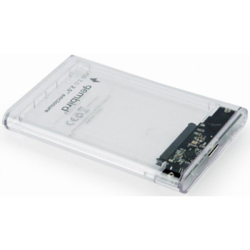 Карман внешний Gembird 2.5", USB 3.0, прозрачный (EE2-U3S9-6)