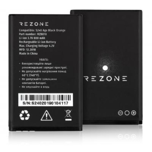 Аккумуляторная батарея Rezone for S240 Age / A170 Point 800mah (compatible with BL-4C) (BL-4C)