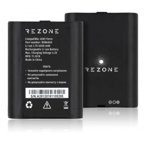 Аккумуляторная батарея Rezone for A281 Force 6000mah (BL-60D)