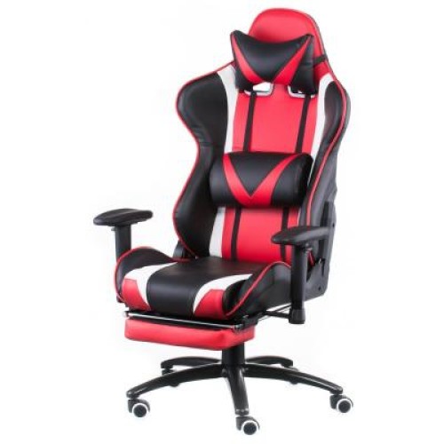 Кресло игровое Special4You ExtremeRace black/red with footrest (E4947)