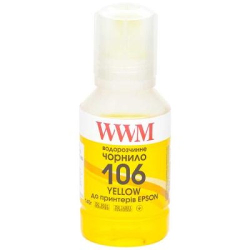 Чернила WWM EPSON L7160/7180 140г Yellow (E106Y)