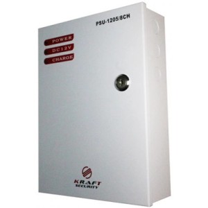 Блок питания для систем видеонаблюдения Kraft Energy PSU-1205LED/8CH