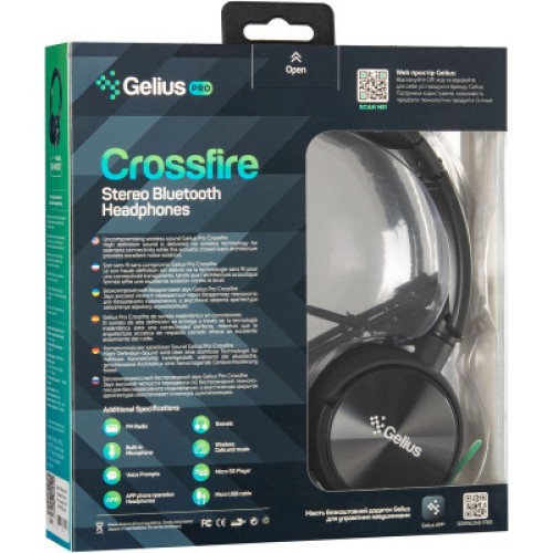 Наушники Gelius Pro Crossfire Black (GP HP-007 Black)