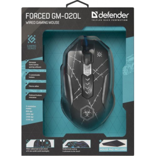Мышка Defender Forced GM-020L Black (52020)
