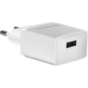 Зарядное устройство Defender EPA-10 white, 1xUSB, 5V / 2.1A (83549)