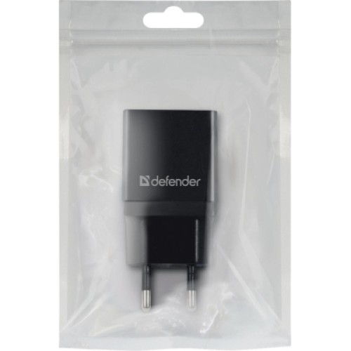 Зарядное устройство Defender EPA-10 black, 1xUSB, 5V / 2.1A (83572)