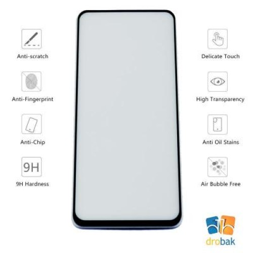 Стекло защитное Drobak Full Glue для Samsung Galaxy A80 (Black (441607)