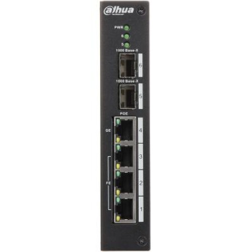 Коммутатор сетевой Dahua DH-PFS4206-4P-96