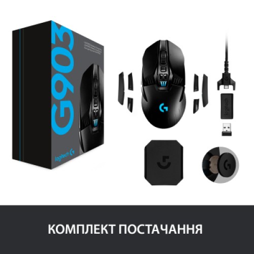 Мышка Logitech G903 Lightspeed HERO 16K sensor Black (910-005672) Мышка Logitech G903 Lightspeed HERO 16K sensor Black (910-005672)