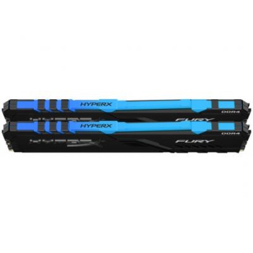 Модуль памяти для компьютера DDR4 16GB (2x8GB) 3200 MHz HyperX FURY RGB Kingston Fury (ex.HyperX) (HX432C16FB3AK2/16)