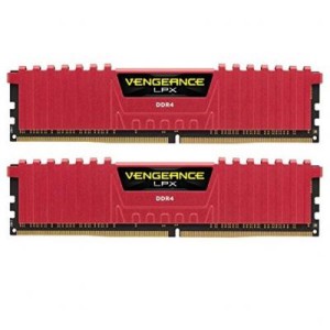 Модуль памяти для компьютера DDR4 32GB (2x16GB) 2666 MHz Vengeance LPX Red Corsair (CMK32GX4M2A2666C16R)
